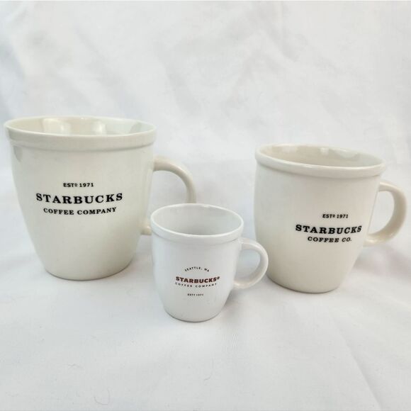 ☕️Starbucks 2007 Ivory Est 1971 Abbey Ceramic 16oz Mug - Picture 10 of 11